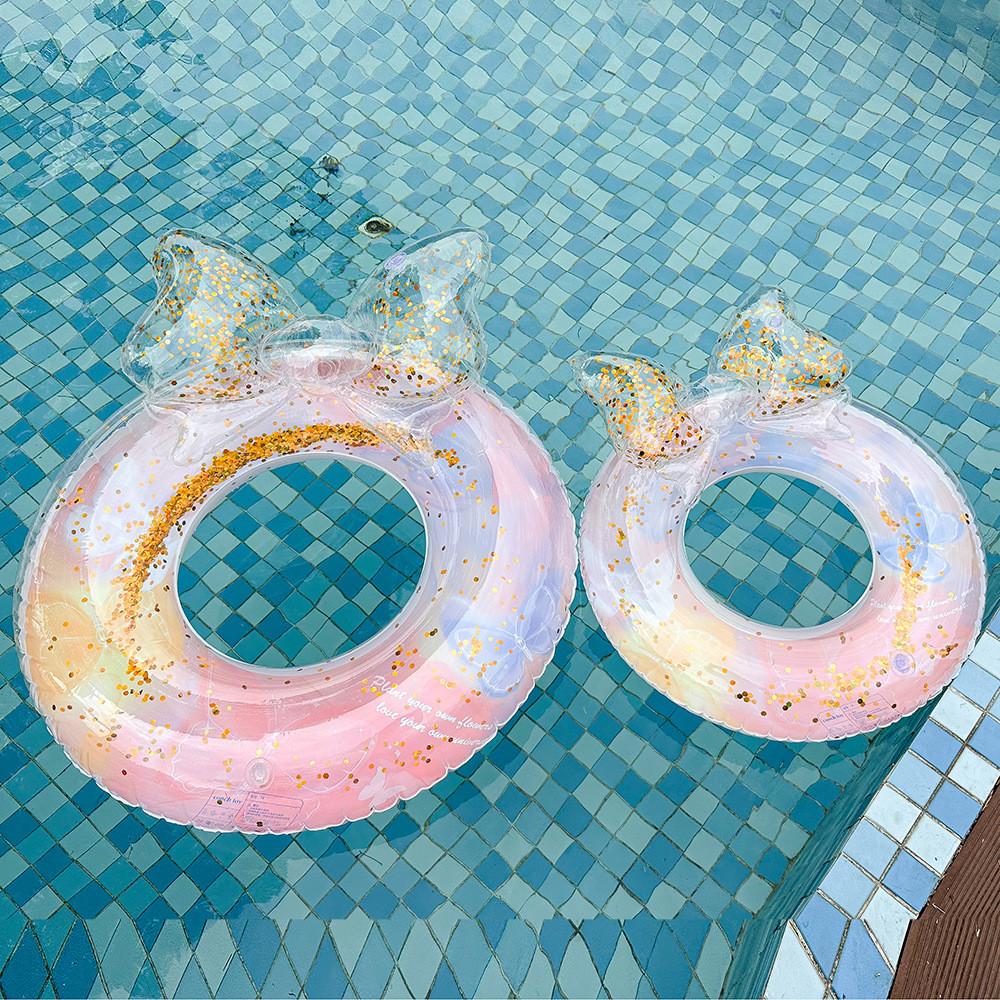 Butterfly Rabbit Ears Wings Mermaid Childrens Inflatable Pool Float With Thickened Pvc For Water Recreation