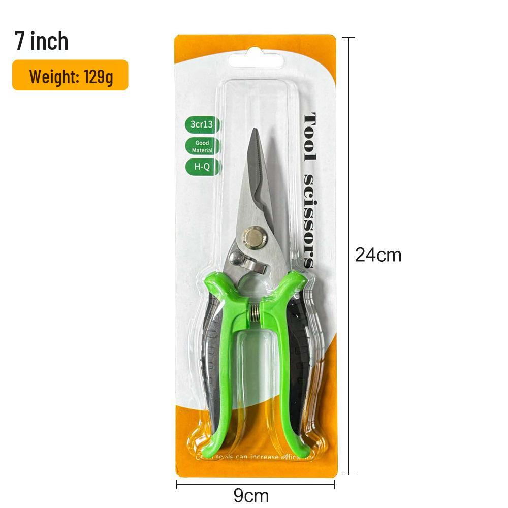Multi-Functional Stainless Steel Electrician Shears for Cutting Wire, Iron, and Aluminum.