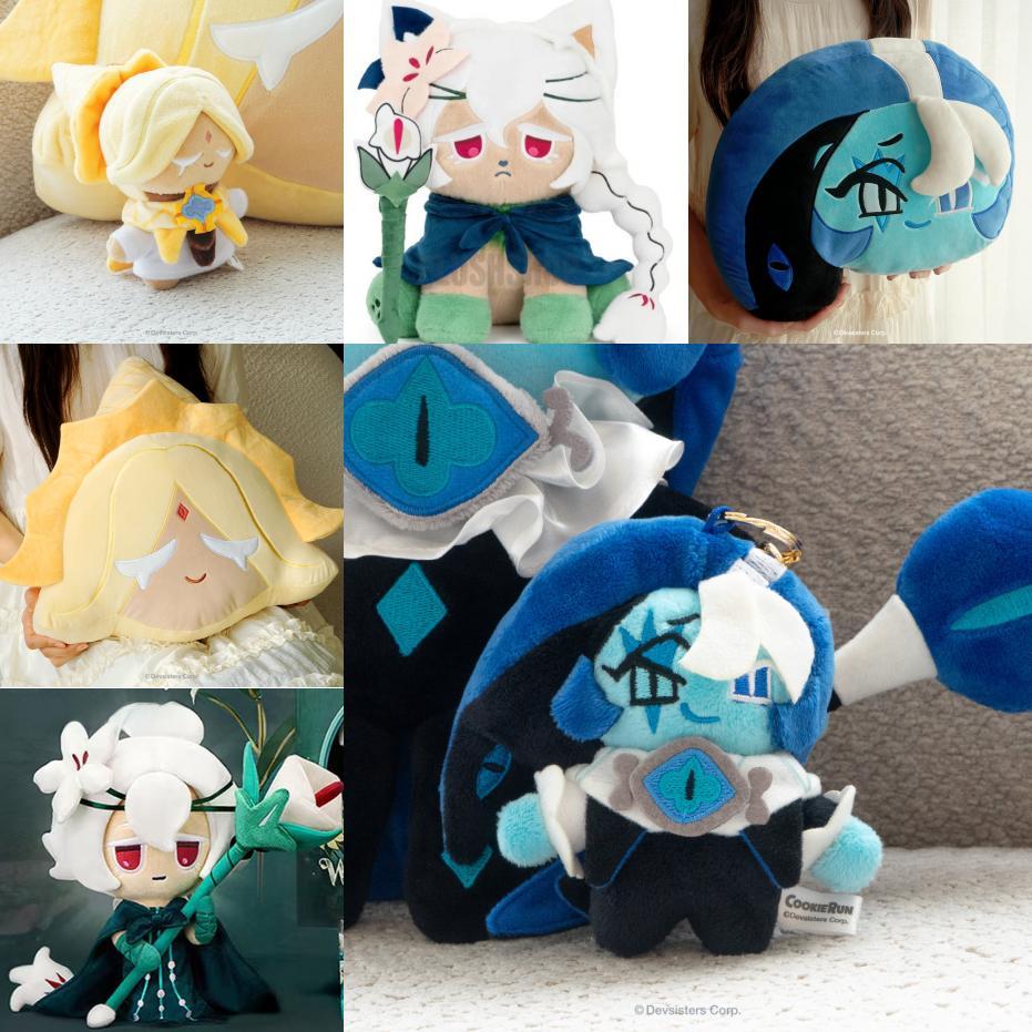 Cookie Run Kingdom White Lily Cat Plush Toy With Soft Crystallike Fabric For Collectors