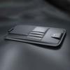 Solid Color Car Sun Visor Organizer Mesh Cards Holder Portable Sunglasses Clip  Car Accessorie
