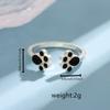New Creative Sweet Fashion Cute 925 Sterling Silver Jewelry Personality Cat Claw Female Exquisite Opening Rings   R174