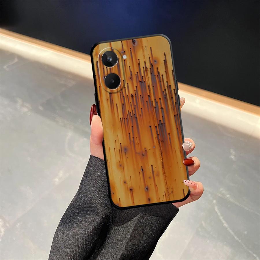

Retro Rust Marks Case for Realme C25 C21 C33 C35 C53 C55 GT Master Neo2 12 14 C15 C12 Nazro 50 50i P3 Ultra 11 Pro Phone Cover realme 7 Pro