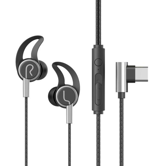 Wired Earphone Stereo Sound Sports Headset with Microphone 3.5mm/Type-C Plug In-ear Headphone for Game Music Calls