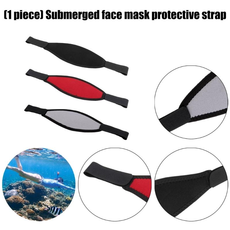Universal Snorkels Mask Protective Band Durability Neoprene Design For Frequent Diver And Swimmers