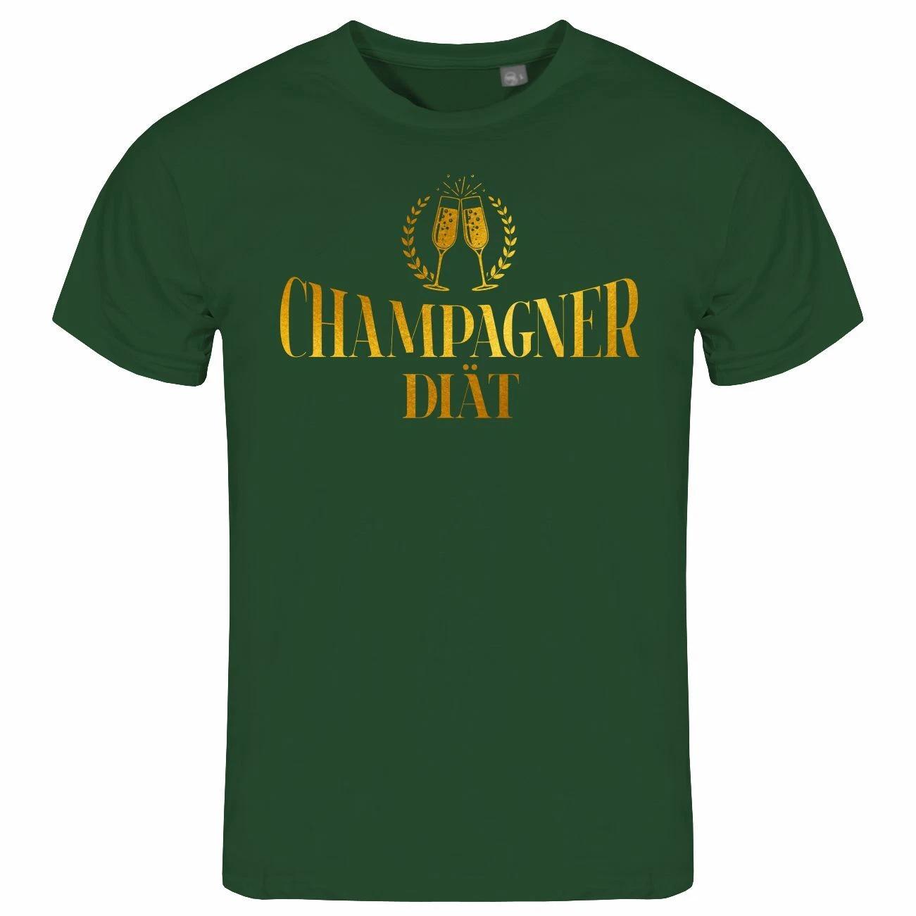 

Mens T-Shirt Champagne Diet S to XXL Luxury Lifestyle Champagne Statement Funny 2XL