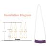 Screw Bolts Included Yoga Training Rope Wall Mounted Sport Rope Bag  for Indoor Exercise