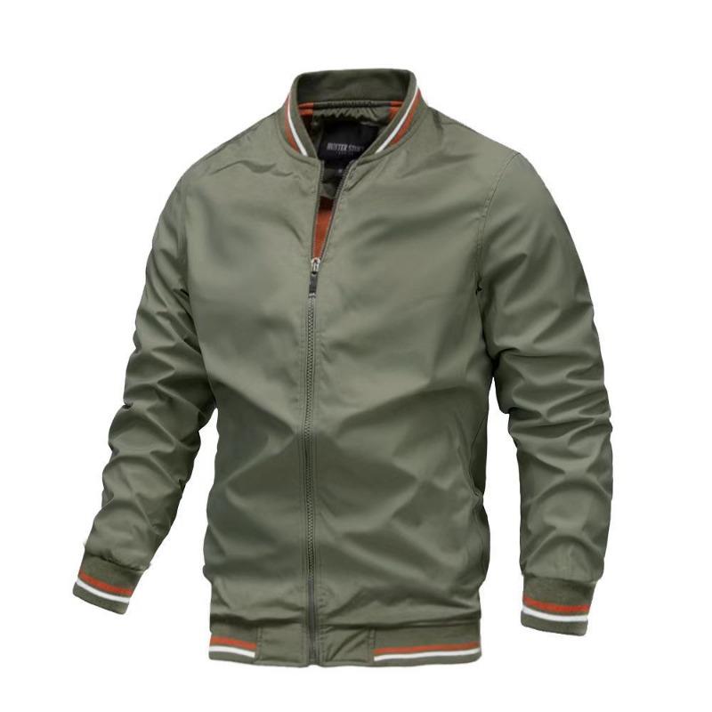 Frühling Herbst Herren Mode Dünne Stehkragen Jacke Lässige Tägliche Oberbekleidung