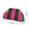 Color Block Clutch Purses Casual Woven Crochet Kiss Lock Closure Dumpling Knitted Clutch For Beach, Dinner, Weddings