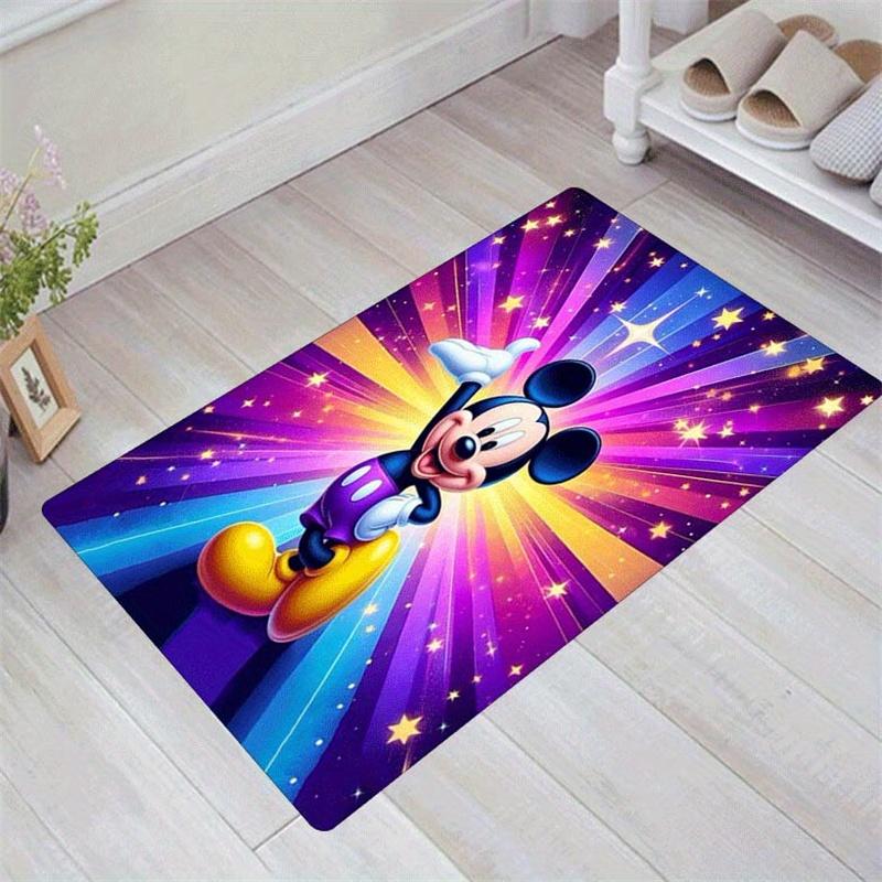 

1pc Mickey Pattern Area Rug Soft Flannel Floor Mat for Living Room,Office,Bedroom and Carpet 60cm by 90cm