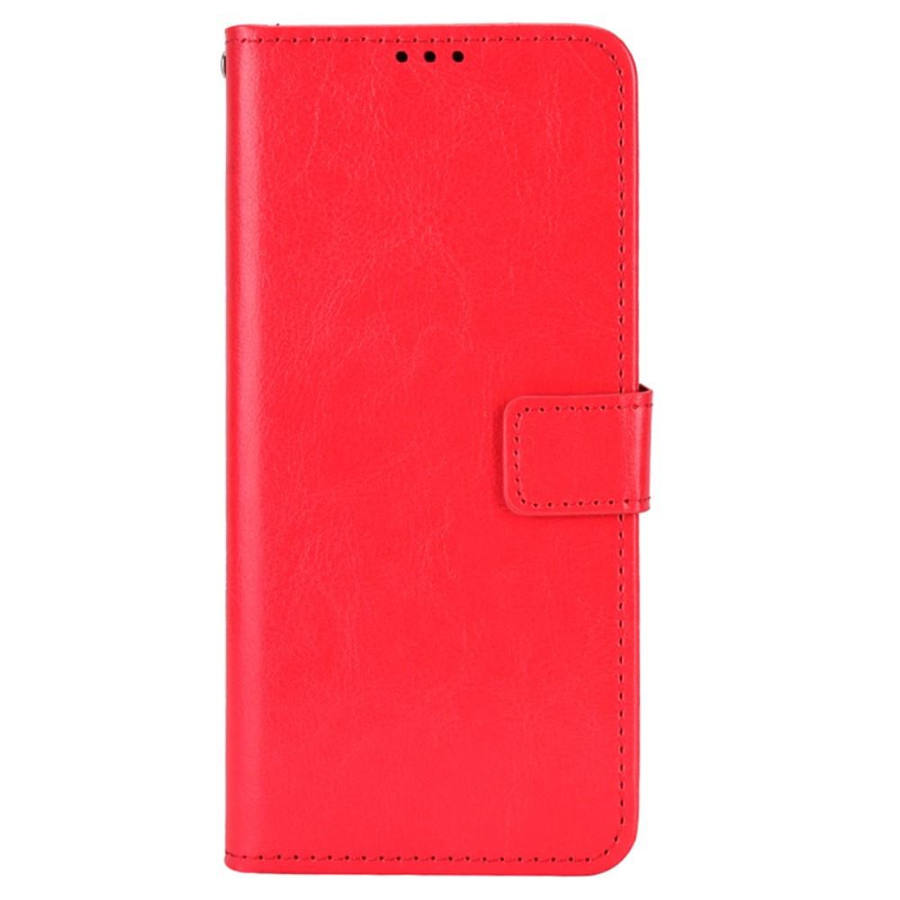 Flip Case for Samsung Galaxy M35, Crazy Horse Wallet, Red