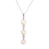 Necklace K18 White gold/Akoya Pearl Women
