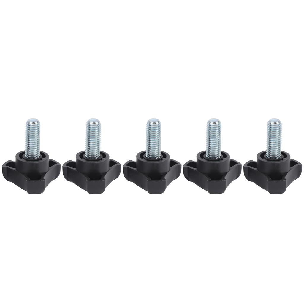 5pcs Plastic Triangular Handle Screw Knob Tightening Screw Set Accessory M10 25mm