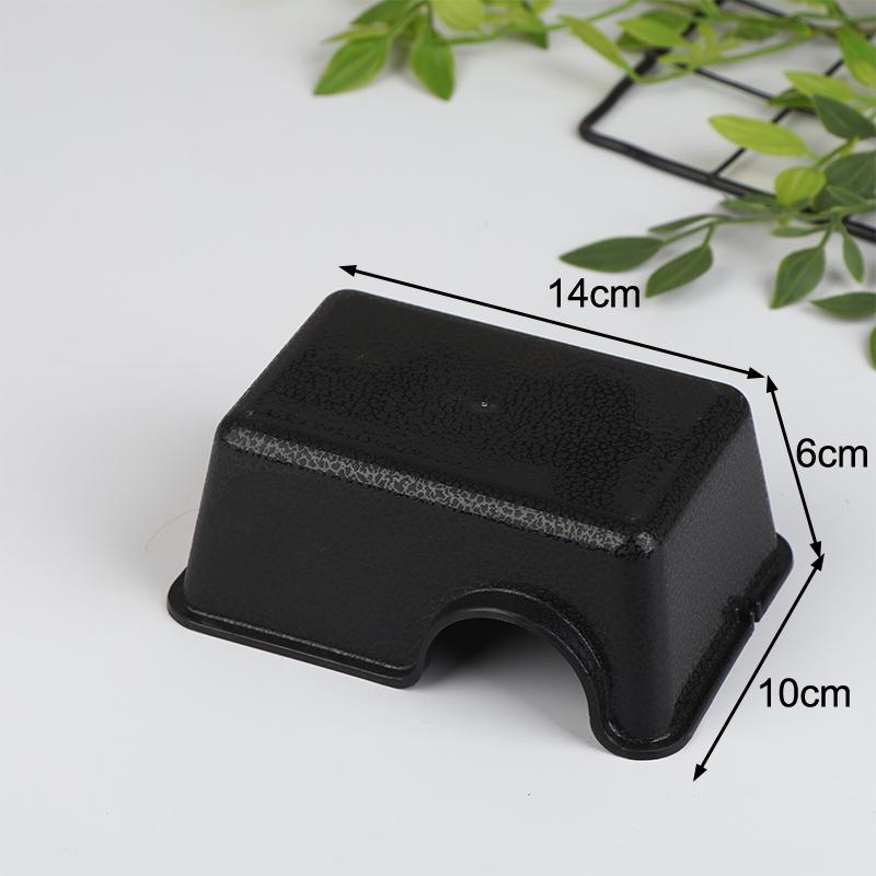 

Reptile Hide Box Small Animal Hideaway Reptile Enclosure Black Ventilation Hiding Cave For Gecko Snake Spider Lizard Insect A3