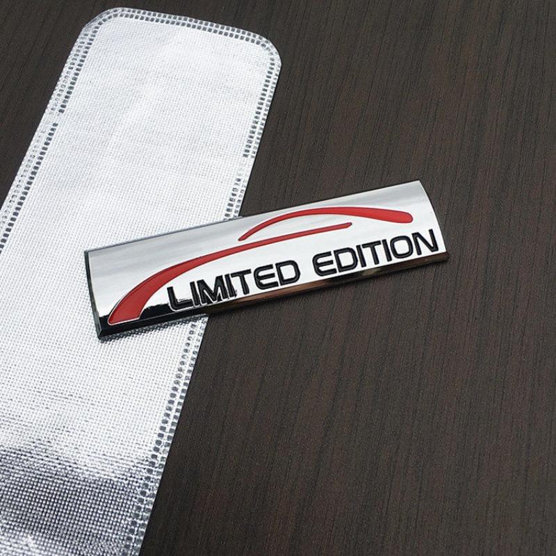 Car Deluxe Limited Edition 3D three-dimensional metal car sticker tail label, fender side label decorative sticker l upgraded body