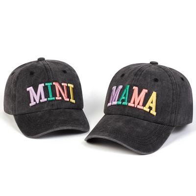 Family Mama/Mini Baseball Caps Spring Autumn Outdoor Adjustable Casual Hats Sunscreen Hat Sports Cap