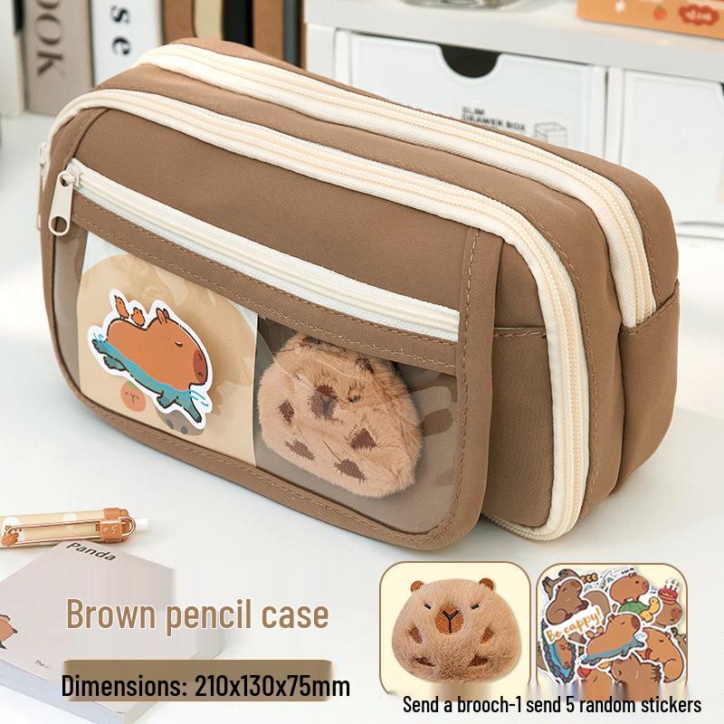 

Пенал Капібара – Великий, Високоякісний Пенал для Дівчат Початкової та Середньої Школи