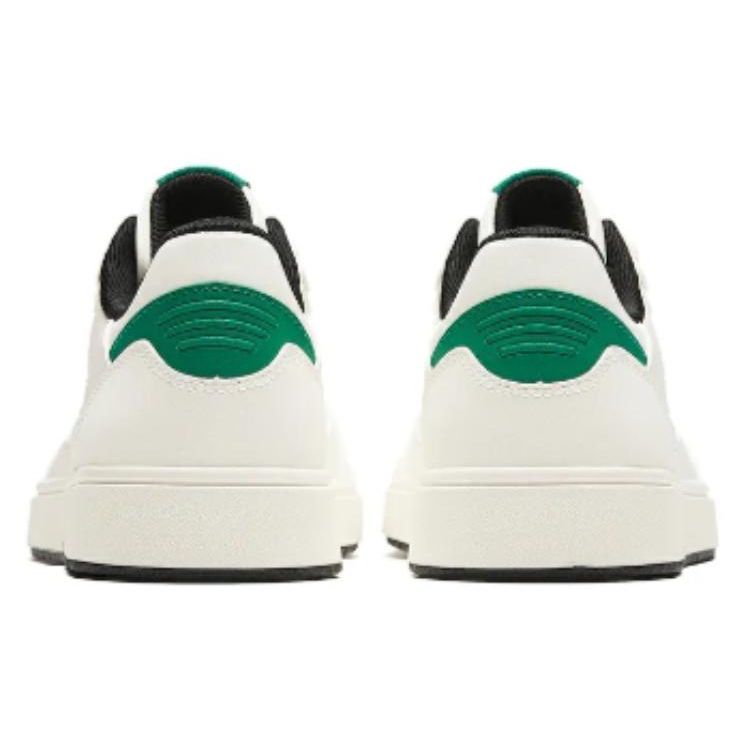 Anta Round Toe Lace-Up Shock Absorbing Wear-Resistant Low-Top Skate Shoes Men sneakers White Green 112418012-3