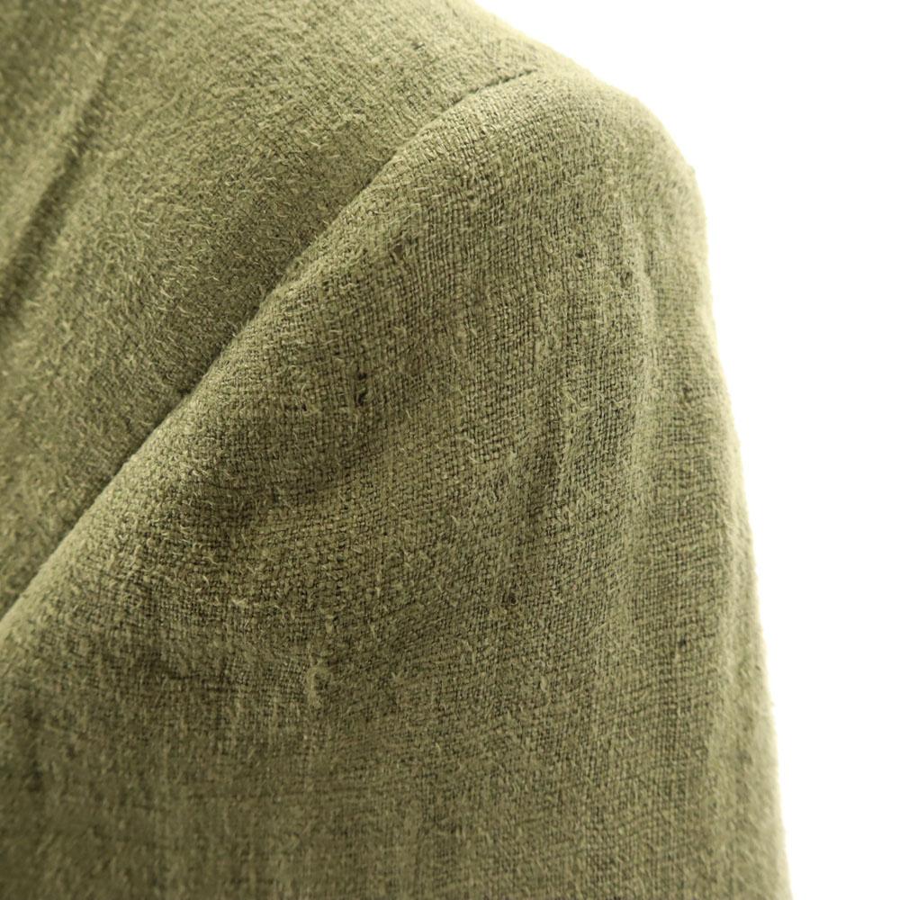 ISSEY MIYAKE made in Japan Blowout cloth tailored jacket XL Olive blazer Men's Used