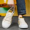 Canvas Elastic Band Foot Shoes Daily Outdoor Breathable Comfortable Flat-Bottomed Sports Men'S Shoes Casual Shoes