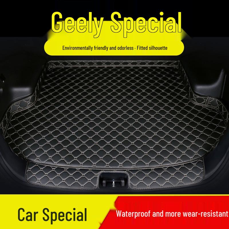 Car Trunk Mat Compatible with Geely Emgrand: Xingrui, Vision XX, Borui, ICON, Binyue - Full Coverage Design.