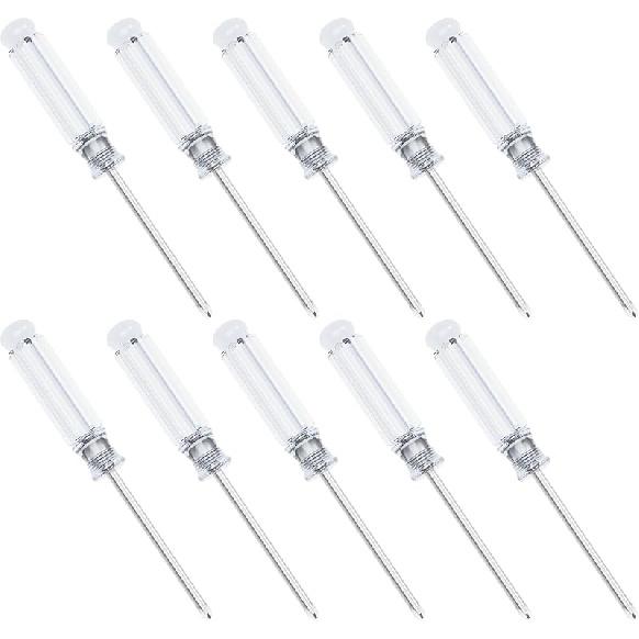 10PCS Mini Phillips Screwdriver, 2mm Cross Head with Blue Non-slip Handle for Small Appliances, 2.56"(65mm) Total Length, Non-magnetic