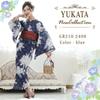 Yukata Checkered Beautiful Japanese Heiko Thong Geta One Size Fits Most [RAVIR] Women's 3-piece Set, Pattern, Peonies, Noble, Clothing, Fluffy, Obi,