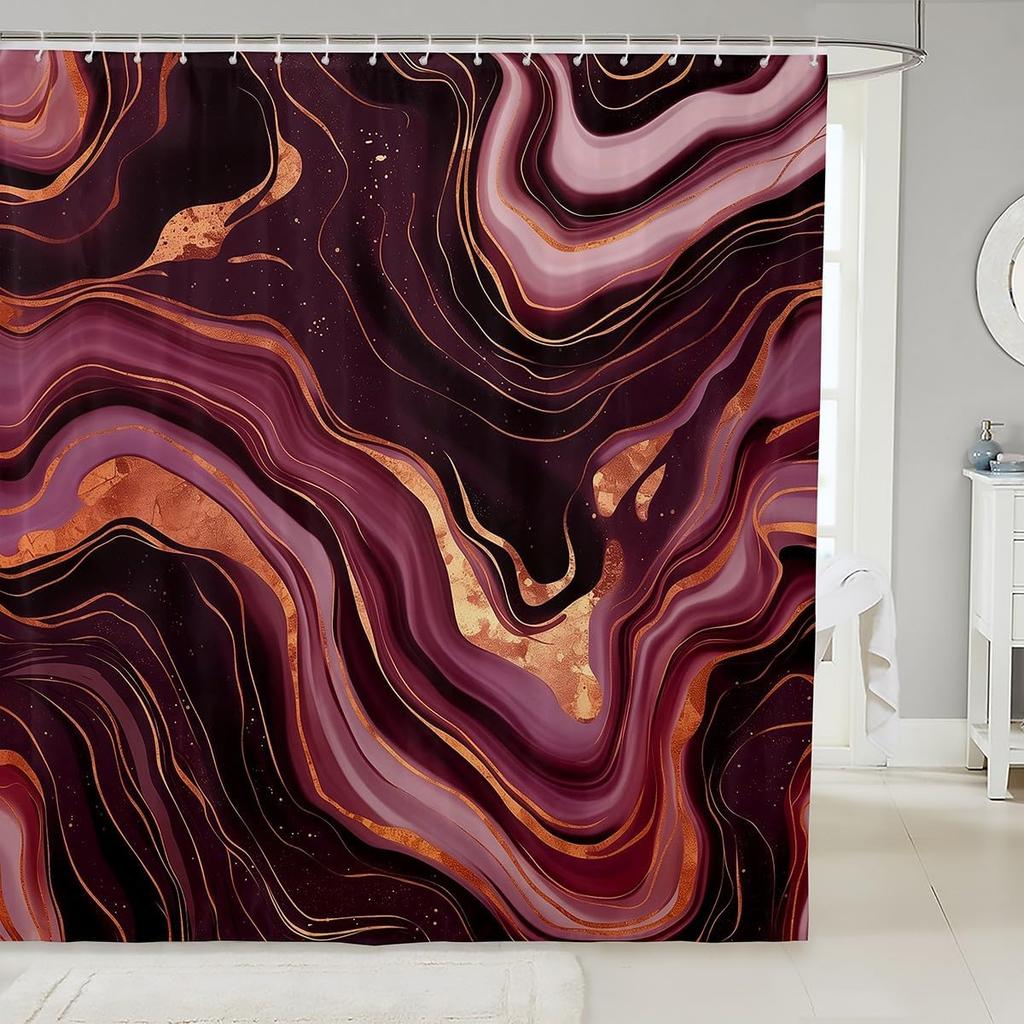 Cat Shower Curtain Japanese Style Bathroom Shower Curtain Sets for Kids Boys Girls Teens,Ocean Wave Fabric Shower Curtain