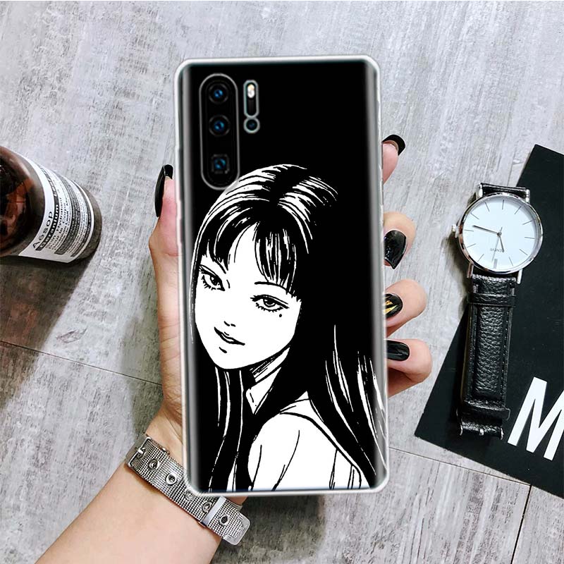 Horror Comic Junji Ito Tomie Tees Phone Case For Huawei Honor 10 9 20 9X 8A 8X 8S Lite Pro Y5 Y6 Y7 Y9S P Smart Z 2019 2021 10i