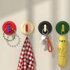 Adhesive Wall Hook No Drill Hook Strong Load-bearing Capacity Hanging Hook for Bathroom Kitchen Renters