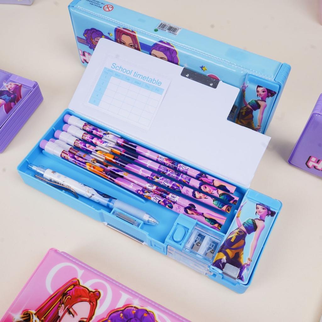 Children's K-POP Witch Hunt Multi-functional Stationery Box, Special Pencil Box for Primary School Students