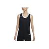 Nike SS24 Dri-Fit Letter Color Block Logo Print Quick-Dry Henley Neck Sleeveless Basketball Jersey Women Jersey Black HF0517-012