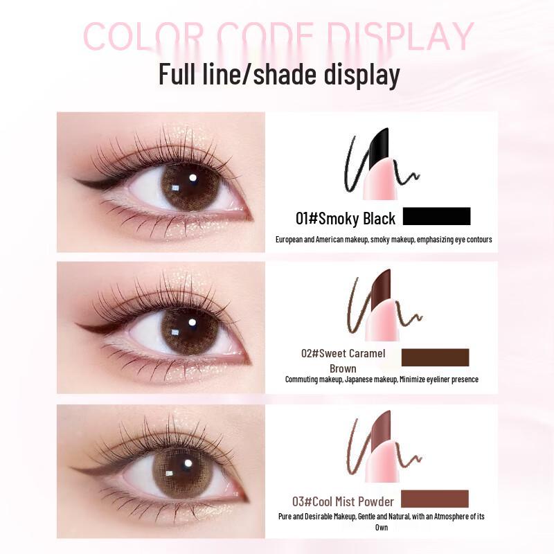 Meisu Ultra-Fine Dual-Head Waterproof Eyeliner Gel Pencil