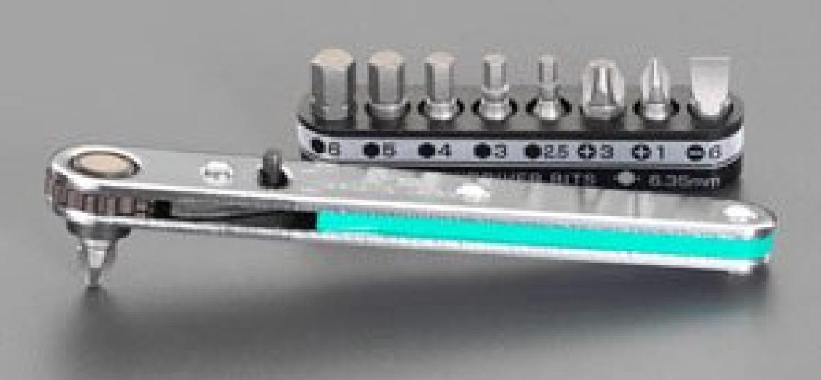 

ESCO Driver Set Ratchet [Phillips-Hex] (with Handle) EA562-11