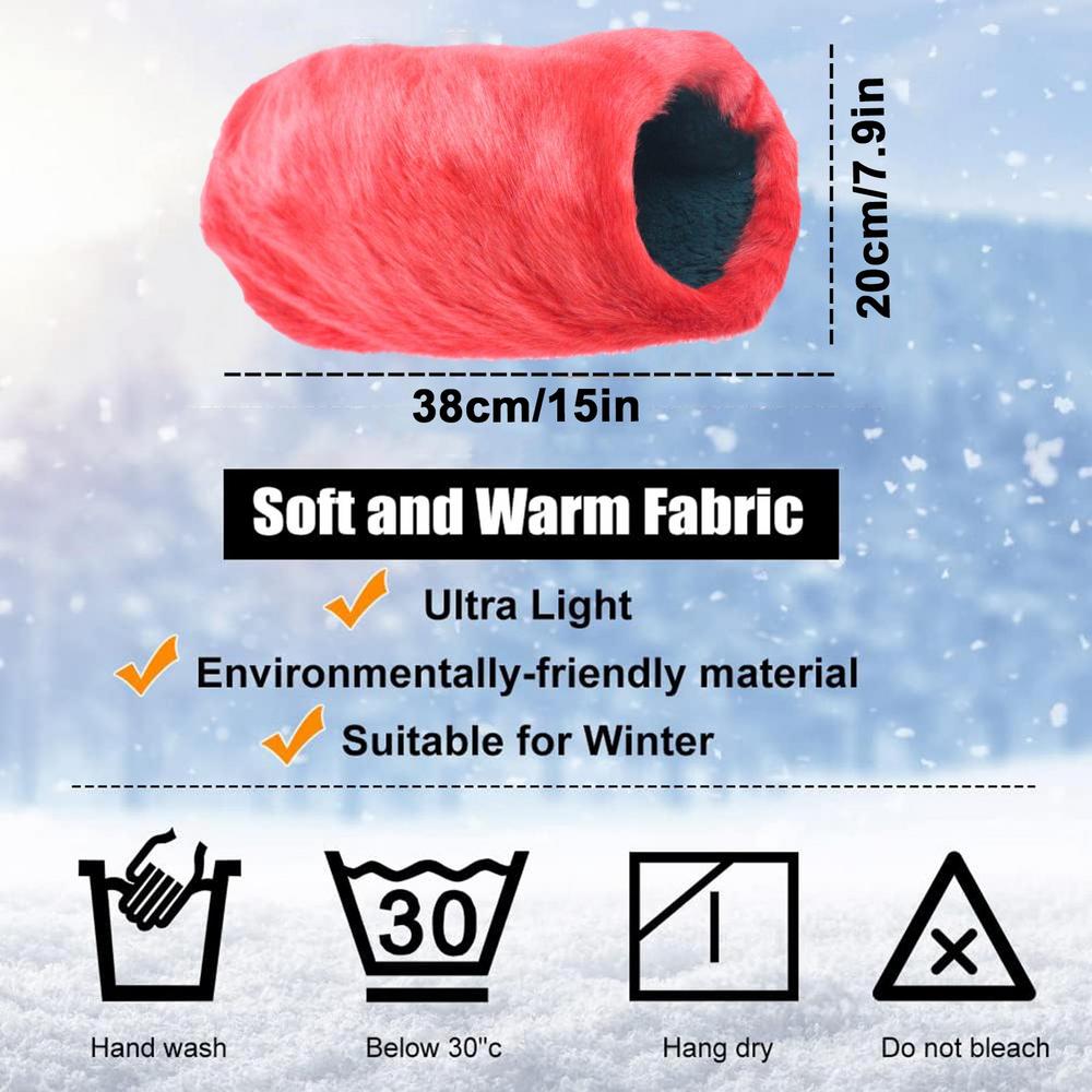Faux Muff For Women Winter Warm Arm And Hand Warmer Ry Plush Muffler Luxurious Faux Rabbit Mittens Hand Warmer Gloves