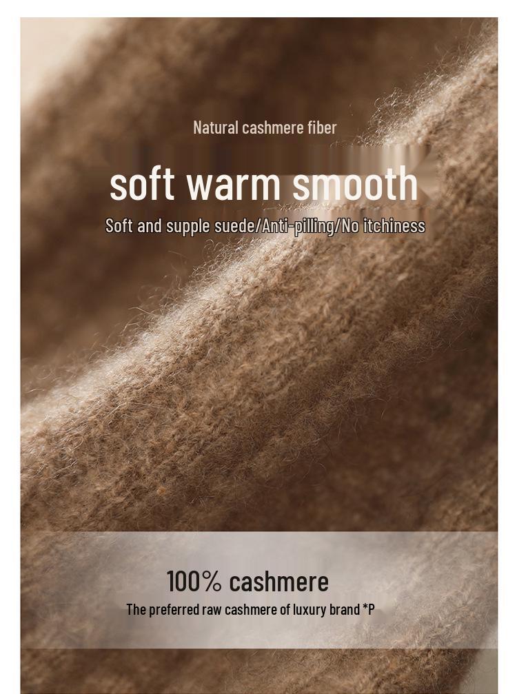 Women's 100% Pure Cashmere Scarf - Autumn/Winter Wheat Ear Knit, High-Grade Korean Style, Versatile, and Warm.