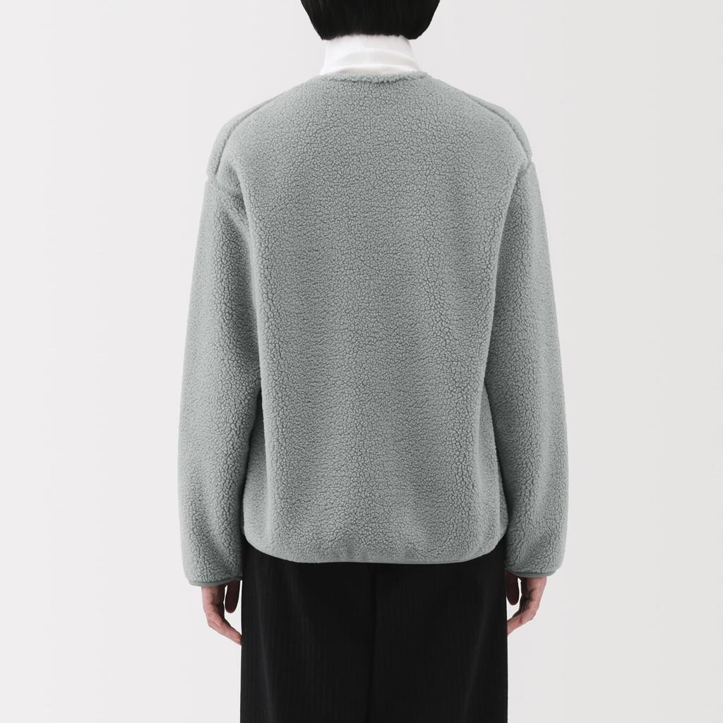 Kurtka damska MUJI z polaru Boa, rozmiar S, khaki, (BB2T9A5A)