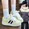 Korean version of girls lace-up white shoes 2025 autumn new trendy cool casual shoes boys fashion running board shoes