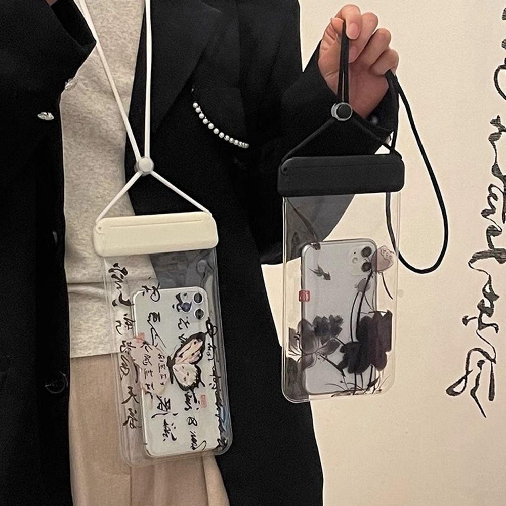 

PVC Hanging on Neck Phone Bag Transparent Floating Phone Dry Cover Tools Style 3
