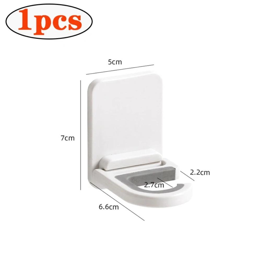 

Wall Mount Broom Mop Clip Holder Self-adhesive Broom Brush Mop Hanger Organizer Rack Kitchen Bathroom Storage Multi-Purpose Hook 1PC