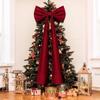 Velvet Christmas Swan Ornament With Bow Hanging Decor Tree Home Party DIY Scene Setup