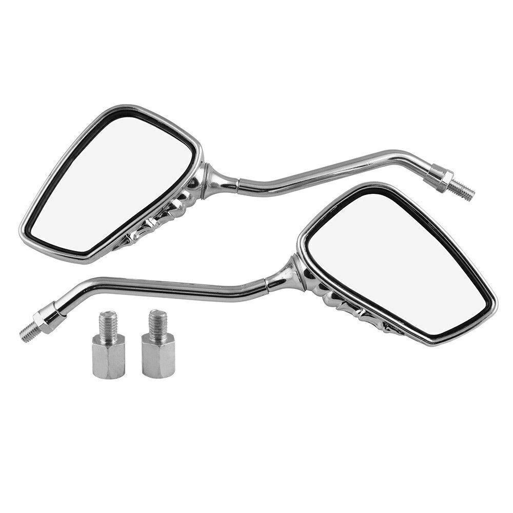 Universal Motorcycle Skull Hand Claw Rear-View Side Mirror Universal Fit Mirror Bolt For Street Sport Bike Chopper Cruiser