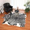 Cowhide Pattern Faux Fur Carpet for Living Room, Bedroom, or Coffee Table Decor