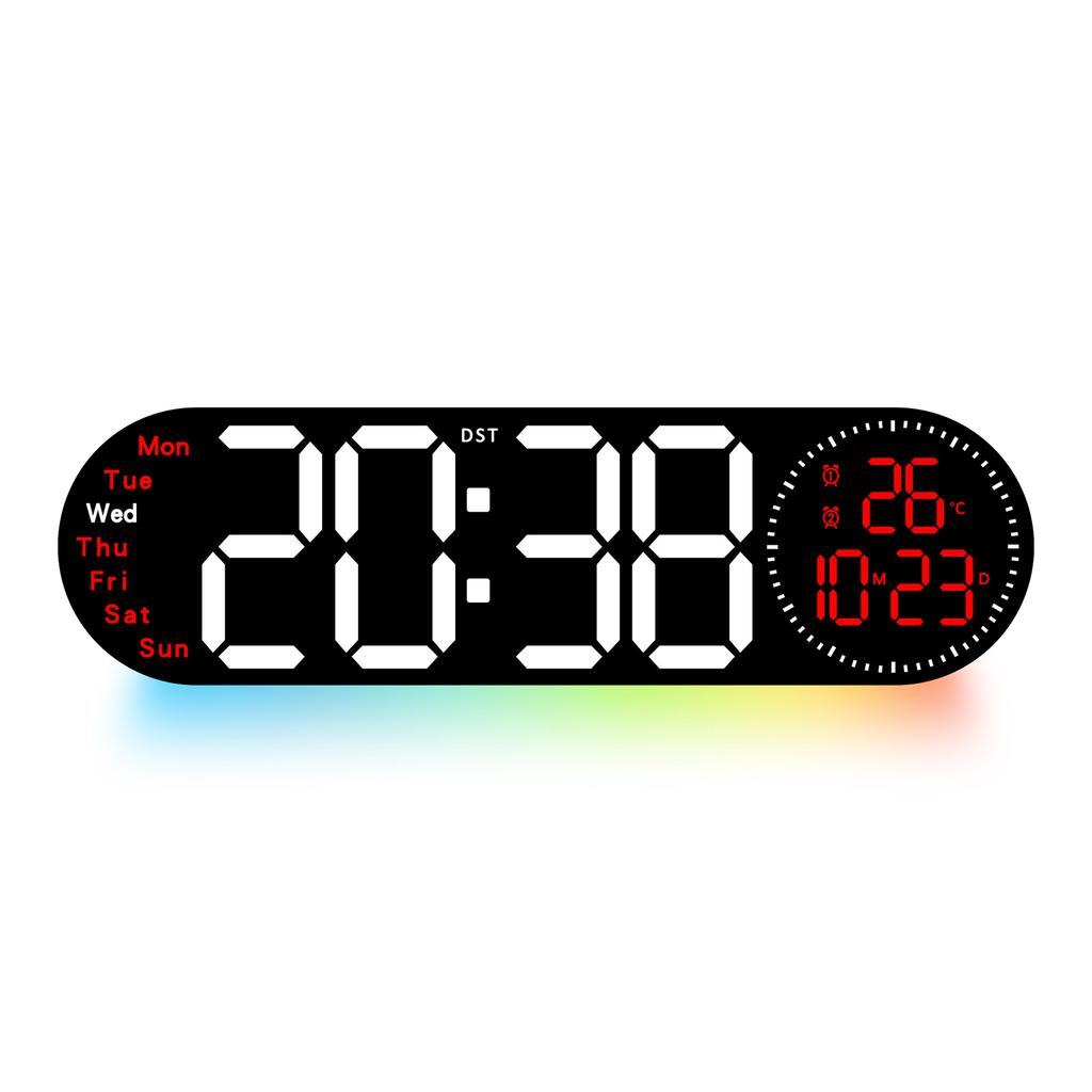 New Multi-function LED Alarm Clock for Student-specific Dormitory Small Alarm Clock Double Group Alarm Clock Countdown