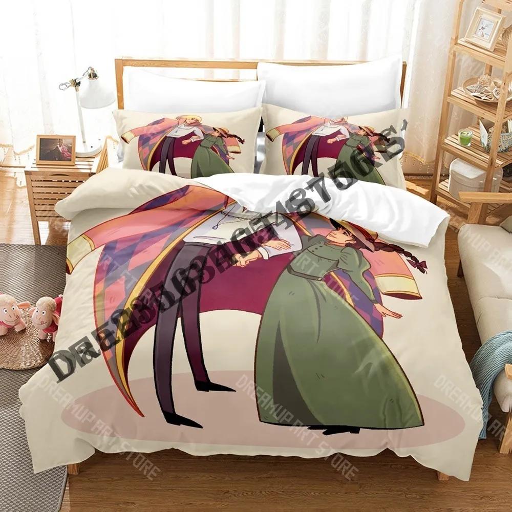 3D Print Howl Sophie Hatter Bedding Set Single Twin Full Queen King Size Bed Set Adult Kid Bedroom Duvetcover Sets Anime Bed