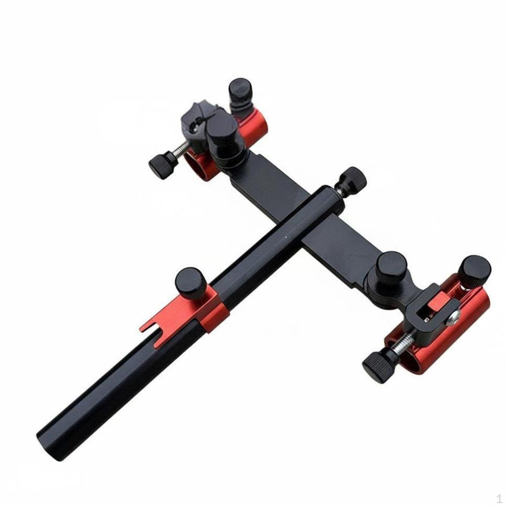 Fishing Box Rod Rack Lightweight Adjustable Double Bracket Detachable Design