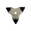 Manganese Steel Lawn Mower Blades Triangular Shape Serrated Edge Quenched Triangular Blades Dual-use Quenched