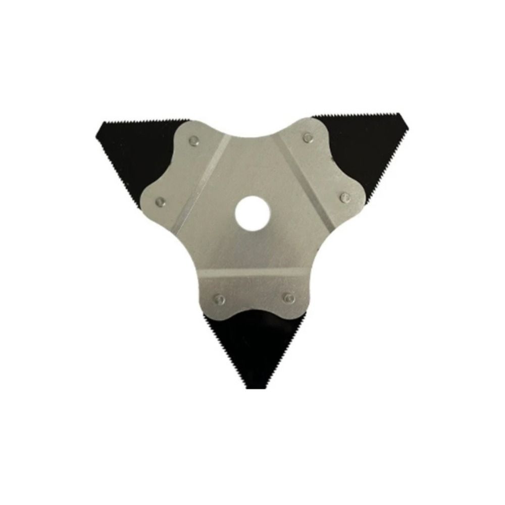 Manganese Steel Lawn Mower Blades Triangular Shape Serrated Edge Quenched Triangular Blades Dual-use Quenched