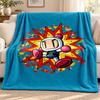 Bomberman blanket Flannel Blanket Soft Cozy Plush Throw for Sofa Bed Lightweight Home Decoration Outdoor camping