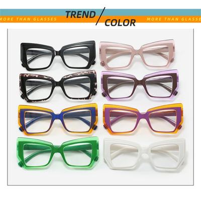 Очки Кошачий глаз с защитой от синего света Женские Модные Полигональные Винтажные Роскошные Дизайнерские Очки Женские Модные Необычные Квадратные Очки EMA