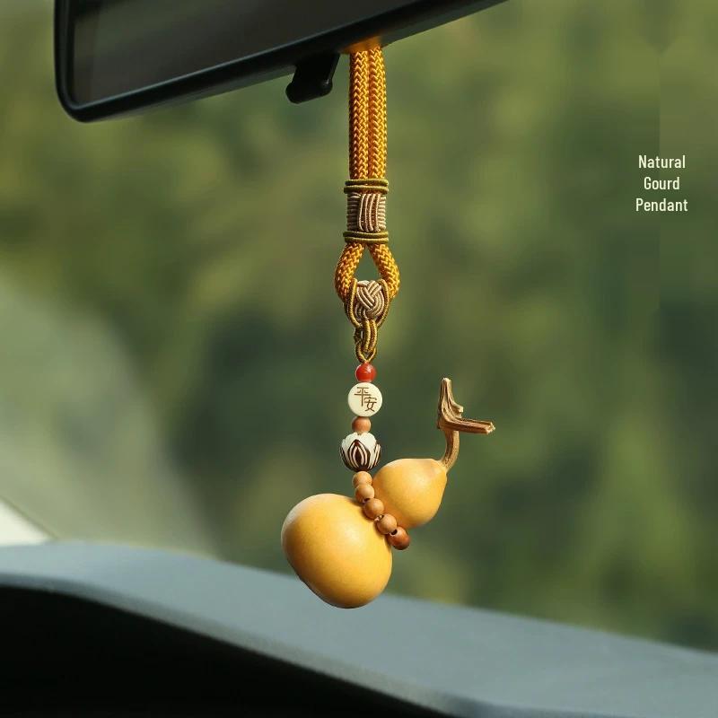 DGALEN Wooden Car Rearview Mirror Hanging Ornament